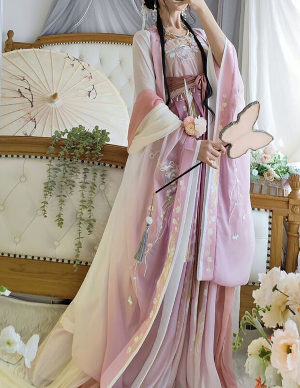 Robe Hanfu traditionnelle chinoise pour femmes, costume de cosplay de carnaval féminin, robe de danse de prairie, vert, bleu, violet