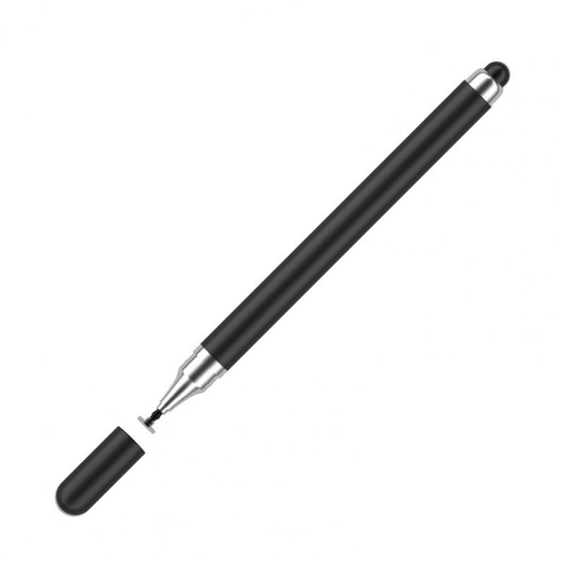 ユニバーサルタブレットスタイラスペン,2 in 1,ダブルヘッド,高感度,交換可能なペン先,描画,スマートフォン,タッチ