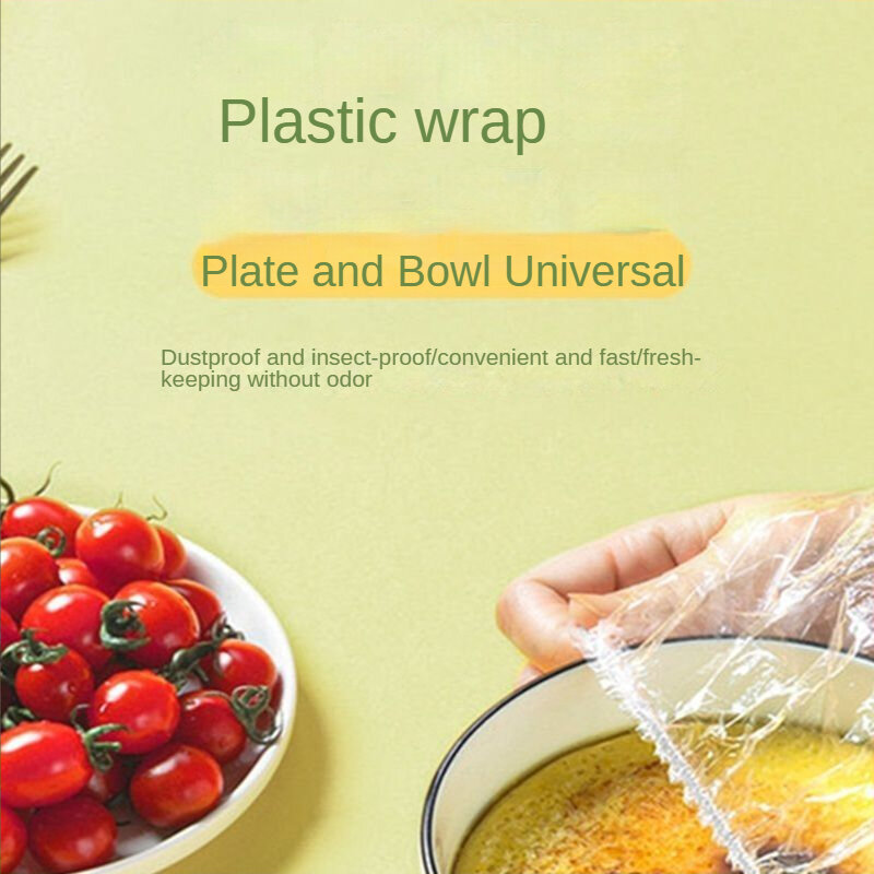 Jednorazowe do jedzenia pokrowiec folia plastikowa elastyczne pokrywki na żywność do miska na owoce kubków kapsle do przechowywania zachowywanie świeżości w kuchni