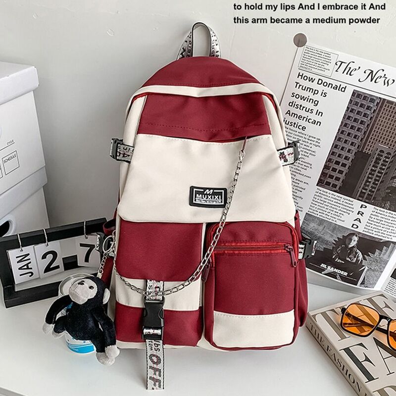 Bolsas de ombro para meninas Monkey Doll, bolsos múltiplos, mochilas para laptop, bolsas escolares para estudantes adolescentes, homens e mulheres