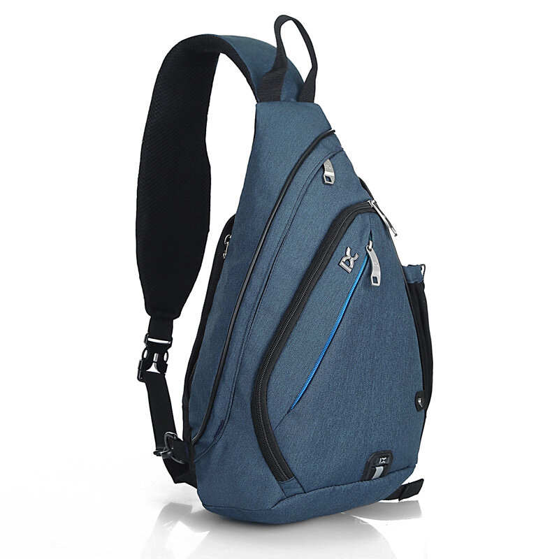 INOXTO-mochila de un hombro para hombre y mujer, bolso cruzado con USB, para ciclismo, deportes, viaje, versátil, a la moda, para estudiantes, escuela