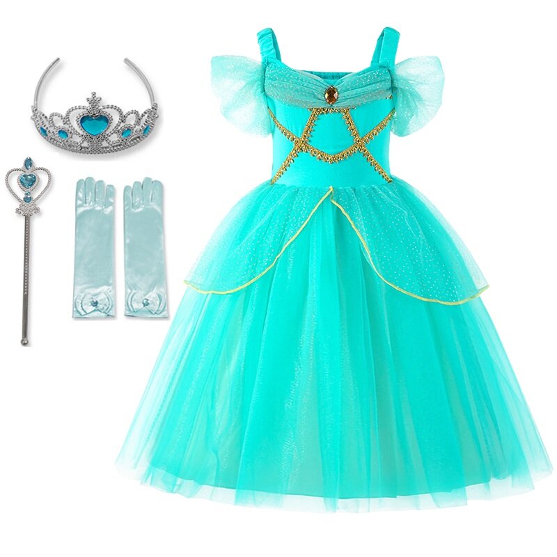 Disfraz de Aladdín para niña, conjunto de Vestido de princesa con lámpara mágica, ropa de carnaval, cumpleaños, fiesta de Halloween, disfraz de Cosplay