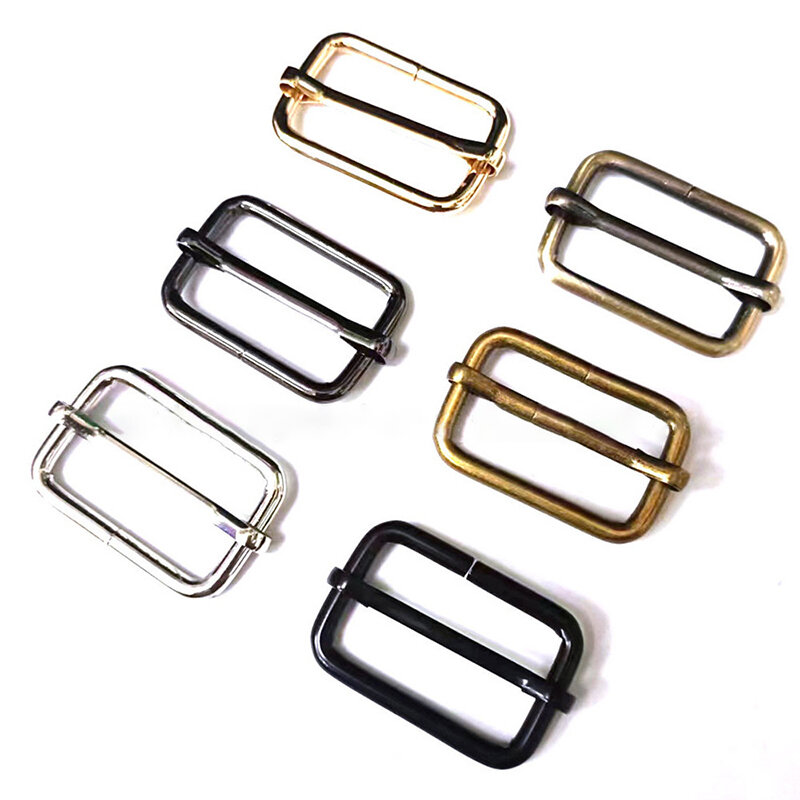 5 pz 3.2cm metallo quadrato anello fibbia tracolla cursore regolatore per borse abbigliamento accessori in pelle cucito fai da te