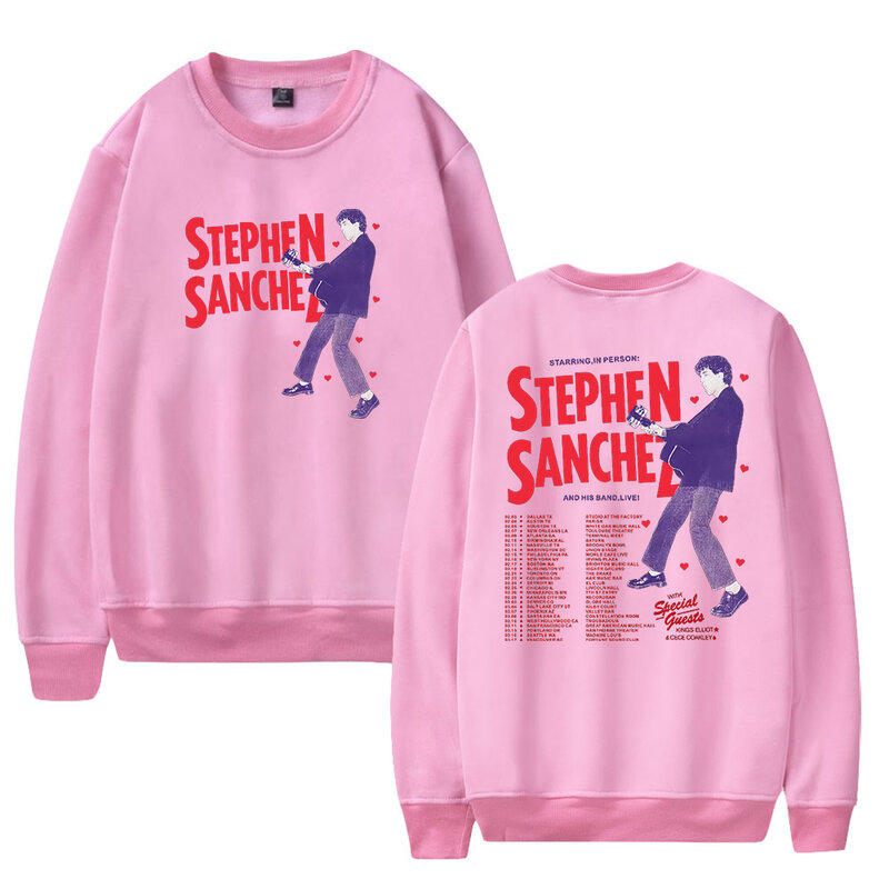 Stephen Sanchez Merch 2024 Tour Sweatshirt Crewneck Long Sleeve Streetwear Women Men Fashion Clothes