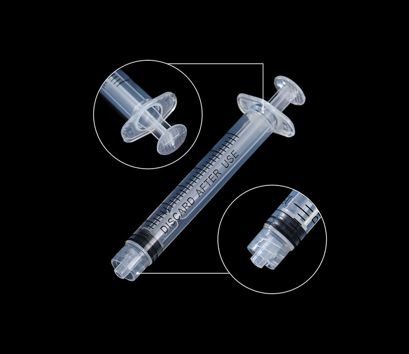3ml Luer Lock Syringes Disposable Plastic Syringe Sterile individually Wrapped Needle Not Included