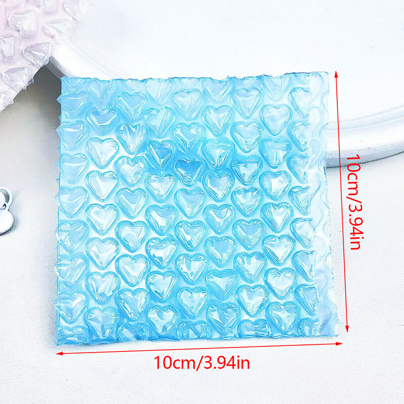 10pcs Love Bubble Bags Gift Packaging Bubble Bags Courier Small Card Photo Packing Bags Heart-Shaped Bubble Bags Shockproof Film