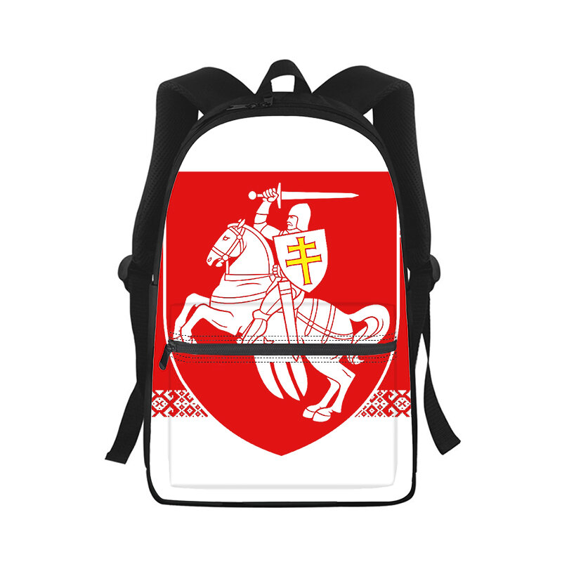 Рюкзак с национальным флагом Республики Беларусь для мужчин и женщин, Модная студенческая школьная сумка с 3D принтом, детский дорожный ранец на плечо для ноутбука