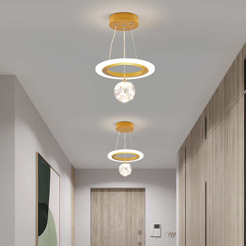 Современный светодиодный подвесной светильник, коридор, коридор, Подвесная лампа для гостиной, столовой, спальни, декоративные люстры