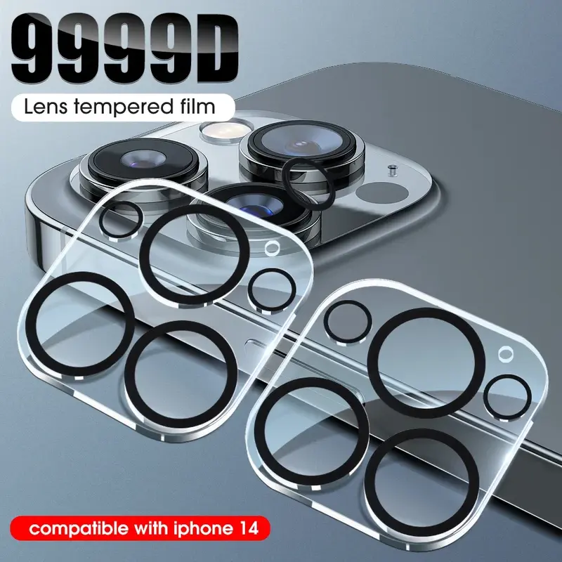 HDクリアバックカメラ強化ガラス、リアlenスクリーンプロテクター、傷防止フィルム、iPhone 13mini 13 14 15 pro max、4個、1個