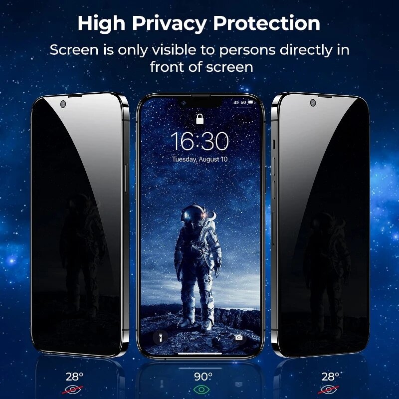1-3PCS ความเป็นส่วนตัวสำหรับ IPhone 12 13 14 Pro Max Mini Plus ป้องกันหน้าจอสำหรับ IPhone 11 PRO XS MAX X XR SE กระจกนิรภัย