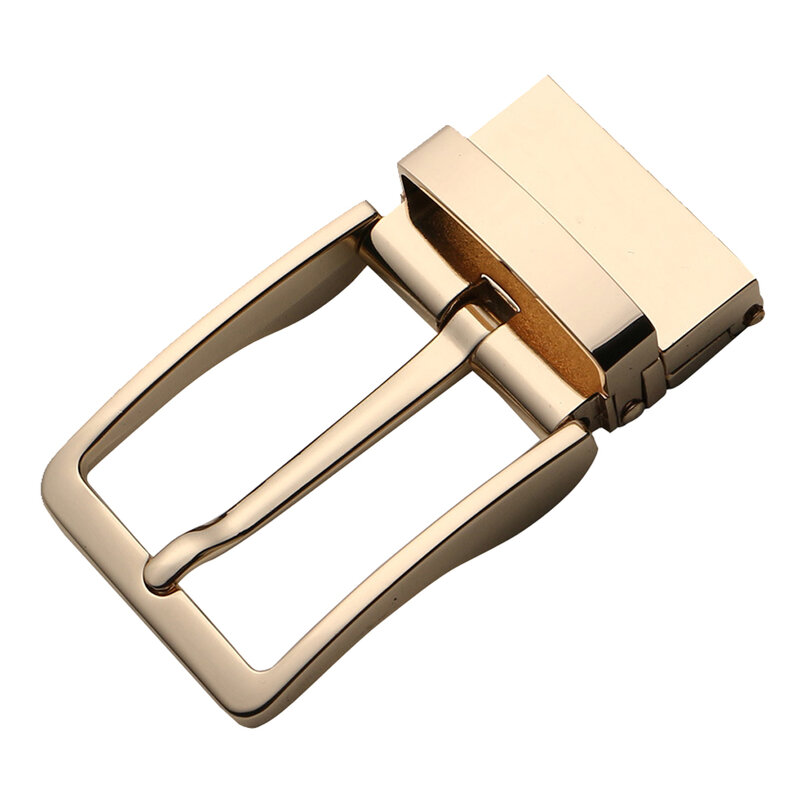 Men's Reversible Alloy Belt Buckle Prong Rectangular Pin Buckle