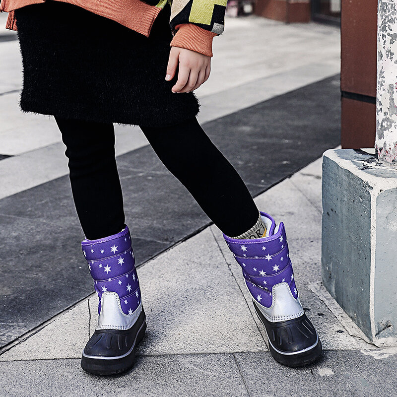 2023ใหม่เด็กรองเท้าบู๊ตหิมะกันน้ำสำหรับเด็กผู้หญิงรองเท้า Winter Warm Snow รองเท้ารองเท้าผ้าใบลำลองกลางแจ้งของเด็กผู้หญิงรองเท้า