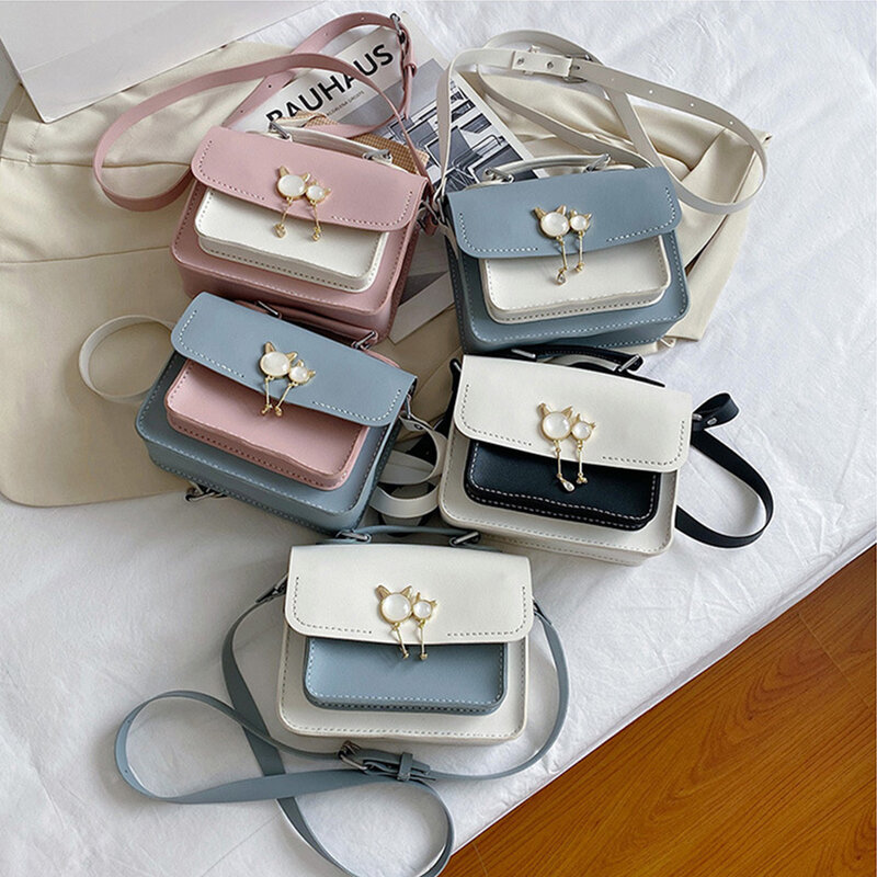 Женская Большая маленькая квадратная сумка «сделай сам», модный дизайнерский мессенджер через плечо, клатч, кошелек, розовые, черные, синие сумочки