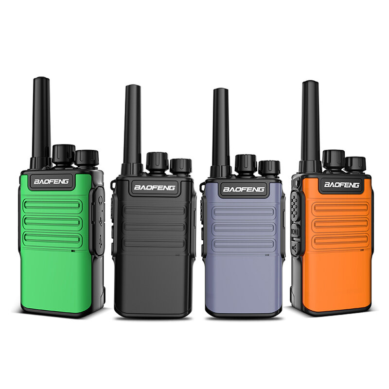 Baofeng Mini Handheld Walkie Talkie Radio, Two Way Ham, Rádio CB, Cinza, Verde, Orange Intercomunicador, UHF, HF Transceiver, 10 km, BF-V8, BFV8, Novo, 2022