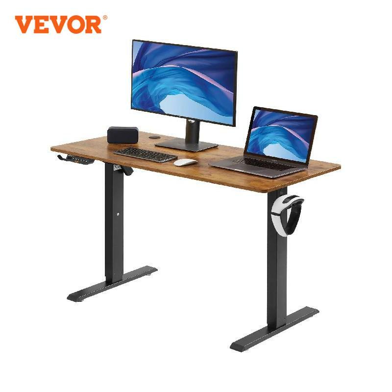 VEVOR-Mesa elétrica ajustável em altura, mesa com sistema de proteção dupla, mesa de alta capacidade de carga para casa e escritório