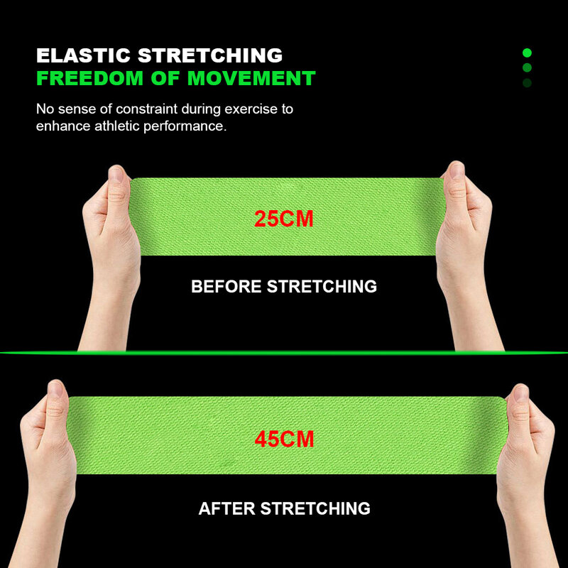 Kinesiology Tape Muscle Patch Sports Bandage Medical Athletic Recovery Self Adherent Waterproof Bandage for Muscle Pain Relief