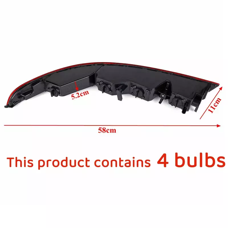 LED Brake Lights With bulbs For Audi Q3 2016 2017 2018 Red Car Rear Bumper Tail Light Reverse Lamp 8UD945095B 8UD945096B