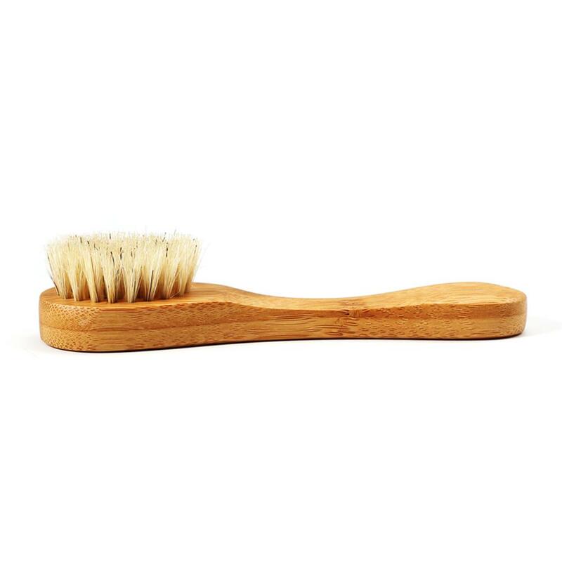 Cepillo facial de madera Natural para hombre y mujer, cerdas exfoliantes para el cuidado de la piel, masajeador corporal, herramientas de fregado, 1 a 10 piezas