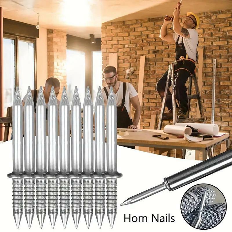 Double Headed Concrete Nails Seamless Baseboard Nails Sheep Horn Nail Double-Head Skirting Thread Seamless Nail For Baseboard TV