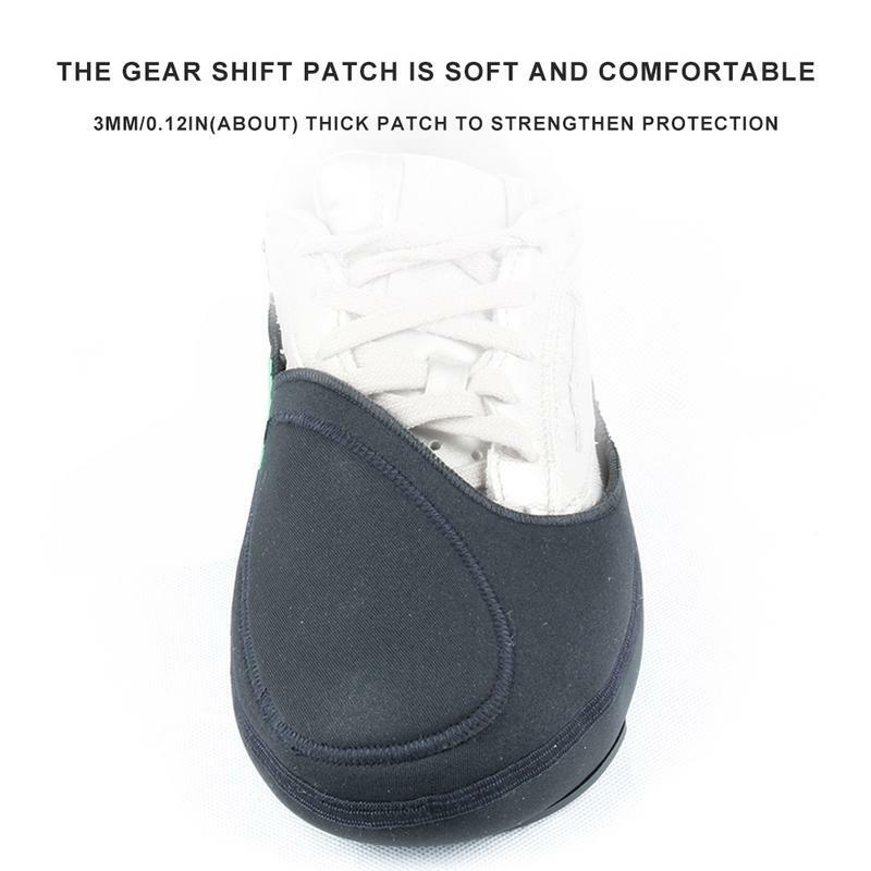 Motocicleta Gear Shift Pad Protection, Anti Slip Pad, Tampa de sapato com fivela ajustável, impermeável, Acessórios para botas de moto