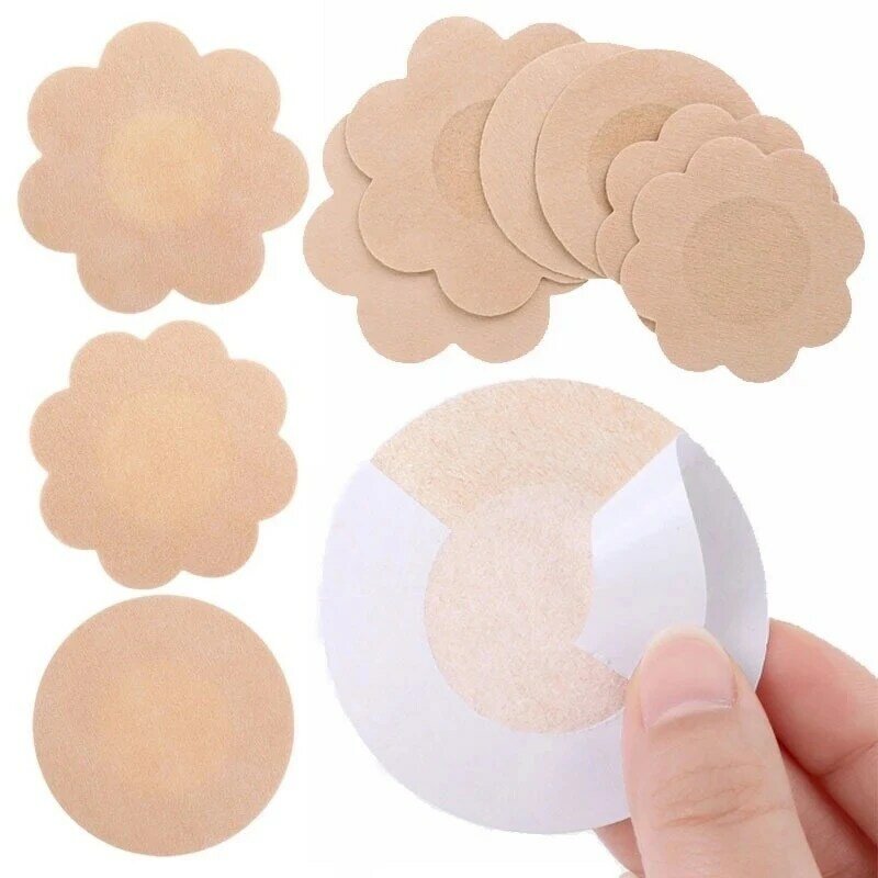Nipple Cover Teat Hide Women Nipple Pasties Breast Petals Invisible Bra Padding Chest Sticker Patch Nipple Covers Stickers