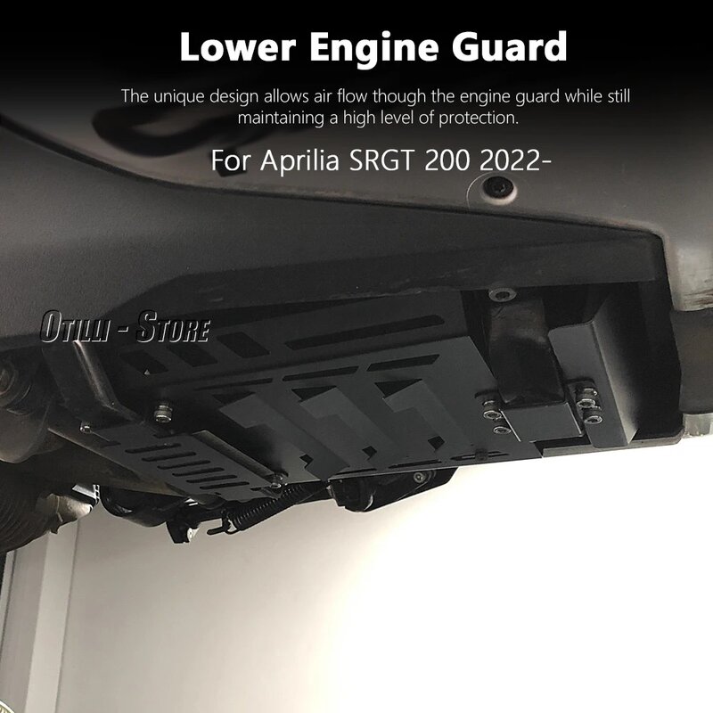 Piastra paramotore moto inferiore protezione telaio Base motore per APRILIA SR GT200 SRGT200 SRGT 200 Srgt200 2022 2023