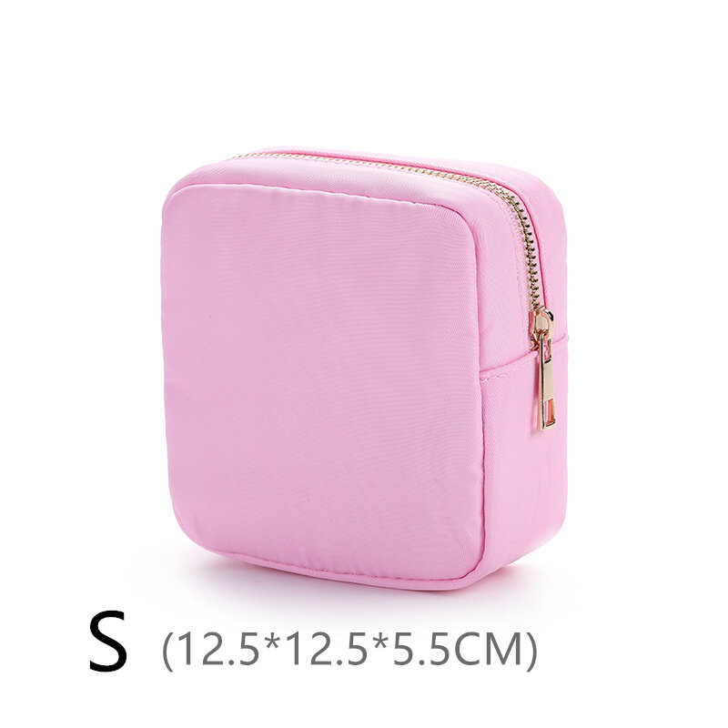 S/m/l 3 taglie borsa per il trucco borsa per il trucco in Nylon patch per lettere borsa da viaggio impermeabile per cosmetici da viaggio Freeshipping