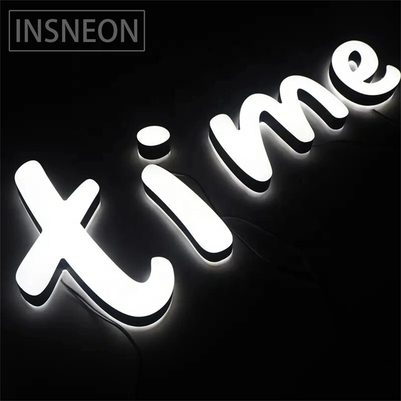 Store Company Custom Light Sign 3D Luminous Character Outdoor Business Double-sided Illuminated Letter