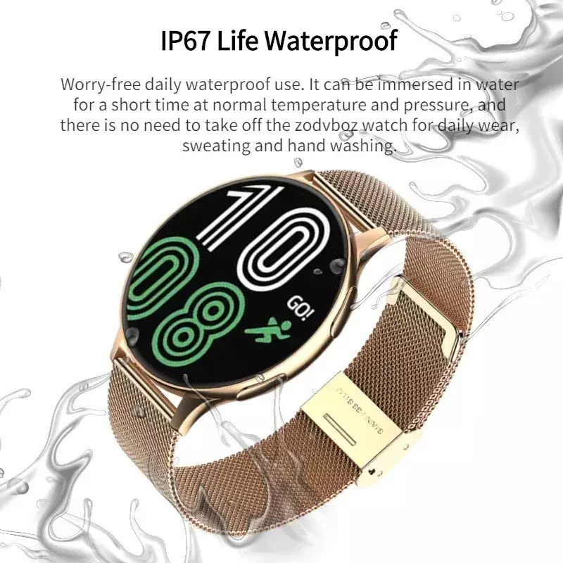 Xiaomi-reloj inteligente para hombre y mujer, accesorio de pulsera resistente al agua con llamadas, Bluetooth, control del ritmo cardíaco y Deportes