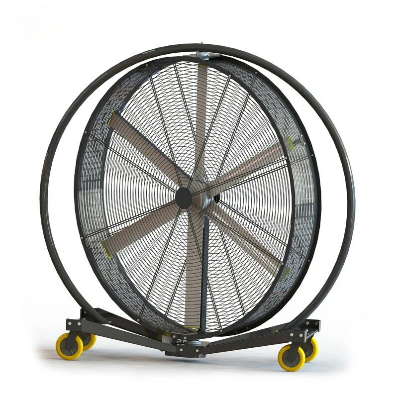 Commercial portable mobile High Power farm gym stadium club moveable free standing floor drum fan