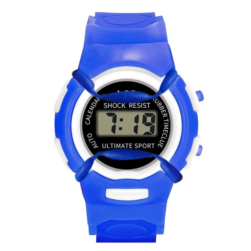 Impermeável Digital Sports Watch para crianças, relógios para crianças, Multi-função, Número Moda, Meninos, Menina