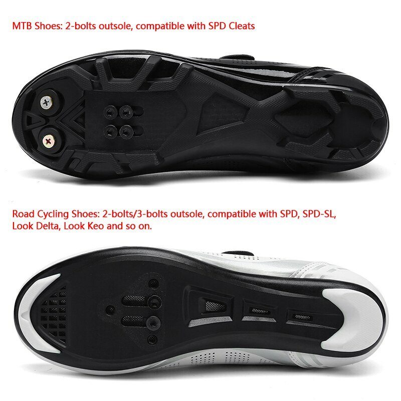 Zapatillas de ciclismo de montaña para hombre, calzado deportivo para bicicleta de carretera, botas planas para carreras de velocidad, Pedal Spd