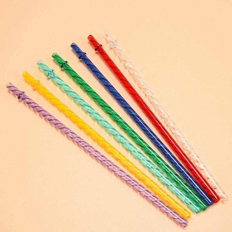 Reusable ECOZEN Straws Multi-color Recycling Plastic Drinking Straws With Clasps Party Supplies Large Diameter Straw