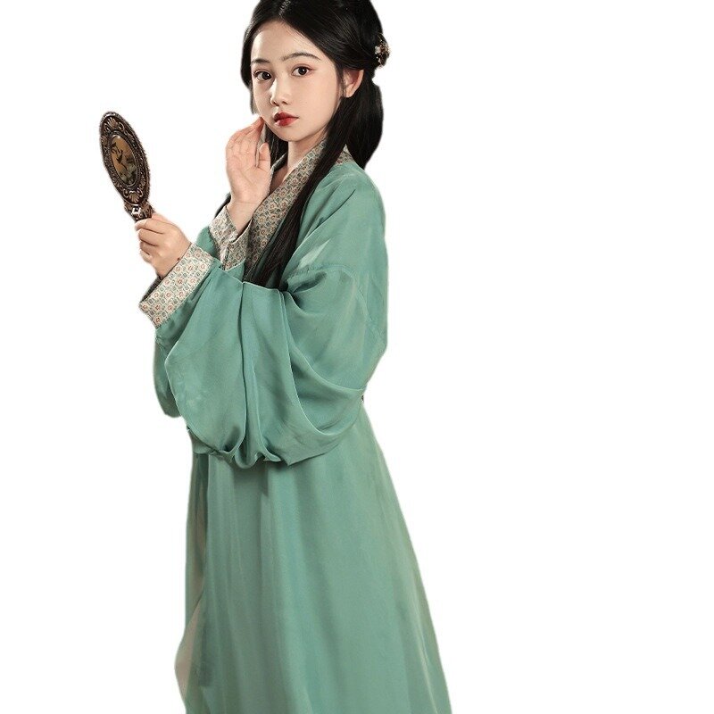 Gaun dansa anak perempuan, Hanfu Cina gaun Cosplay Hanfu anak bayi kostum foto peri gaun baru 2024
