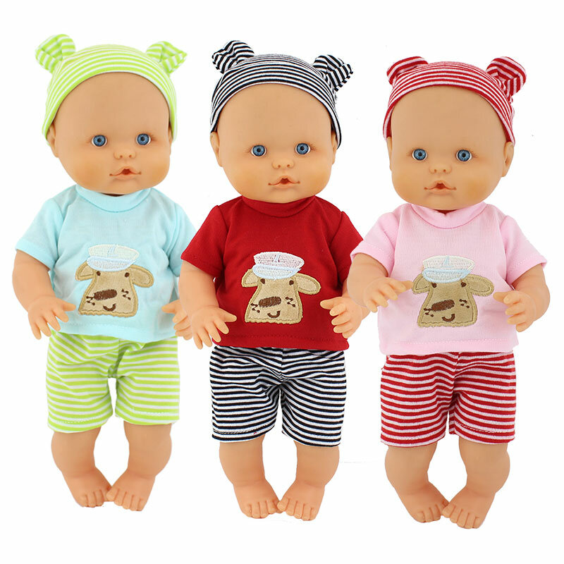 3 szt. W 1, nowa lalka ubrania garnitur nosić dla 32cm Nenuco lalki, 13 cali lalki ubrania i akcesoria