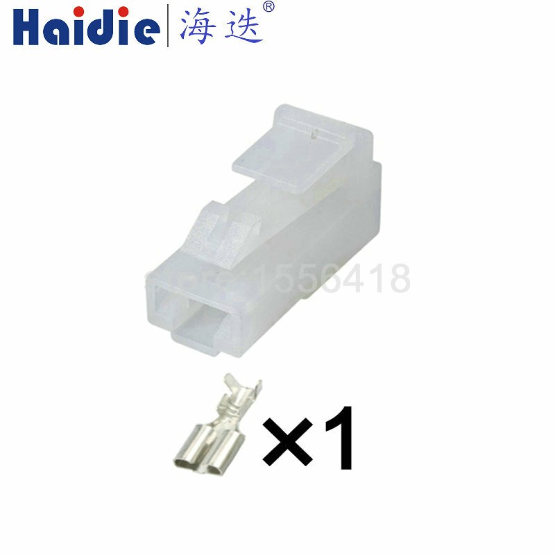 1 Pin Way Male Female Platstic Housing Brass Pins Unsealed Cable Wiring Plug Socket Connector 6070-1481 6070-1471