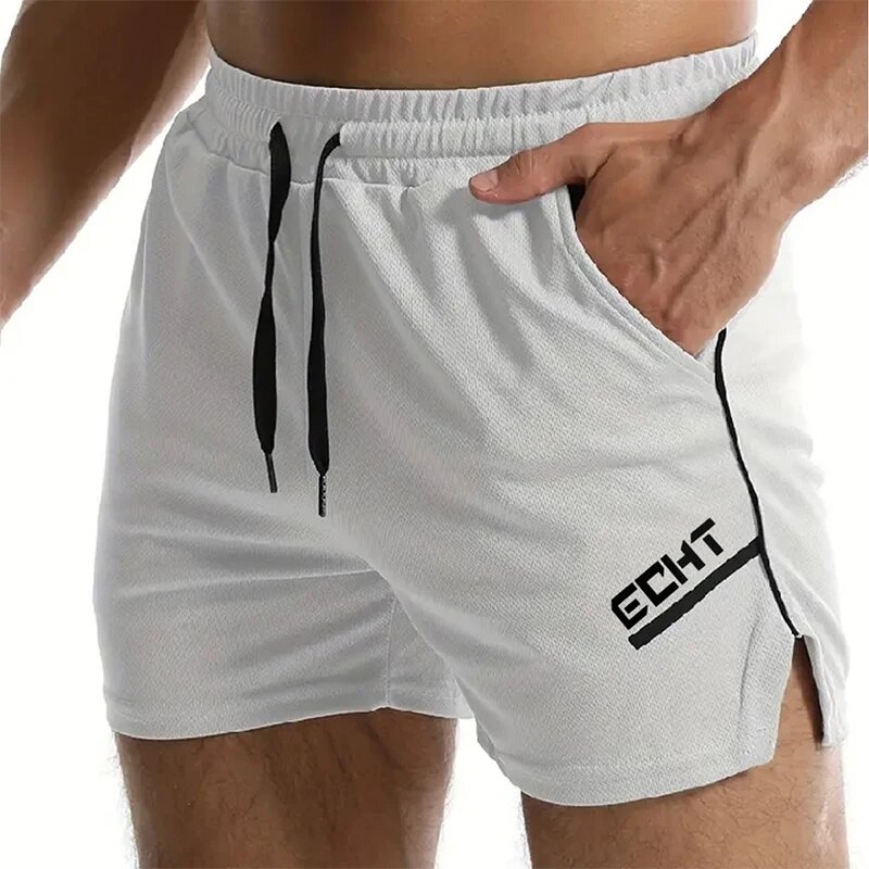 Fitness sports Shorts Man Summer Gyms Workout Male Breathable Mesh shorts Quick Dry Beach Short Pants men Sportswear