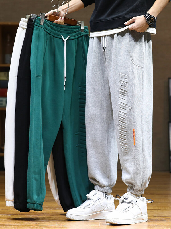 Pantalones de chándal holgados para hombre, ropa de calle de Hip-Hop, de algodón, informal, holgada, 8XL, 2022