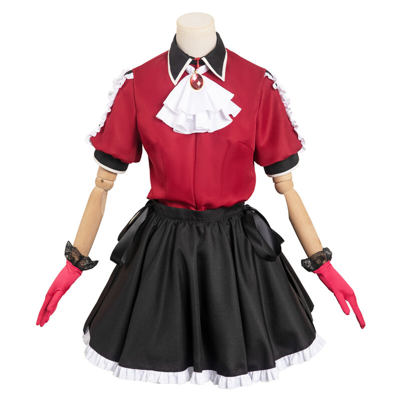 Falda de Cosplay de Oshi no Ko Arima Kana para mujer, traje de escenario de actuación de Idol de Anime, peluca, sombrero, calcetín, diadema, traje de Halloween
