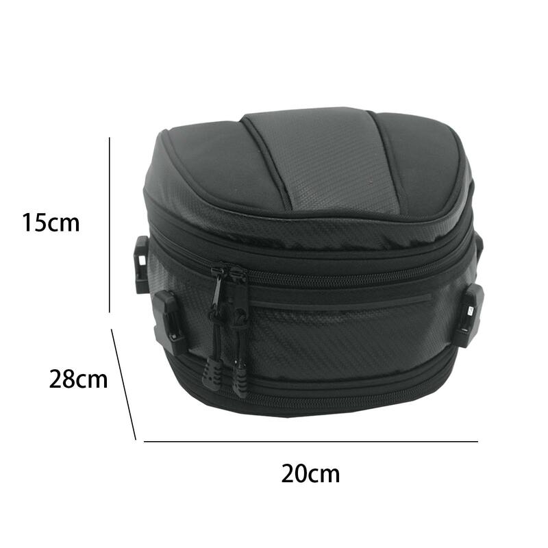 Motorcycle Seat Tail Bag para pendulares diários, impermeável, elegante, acessórios