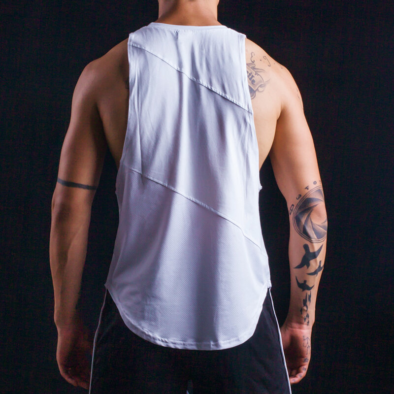 Camiseta sin mangas transpirable para hombre, ropa informal holgada para gimnasio, culturismo, entrenamiento, Hip Hop, 2023