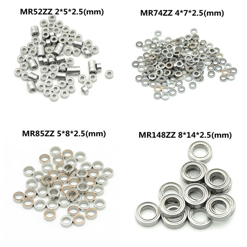Metal sealed miniature bearings various sizes 10 pieces free shipping mr52-74-85-148 3*6*2.5 4*7*2.5 5*8*2.5 6*10*3