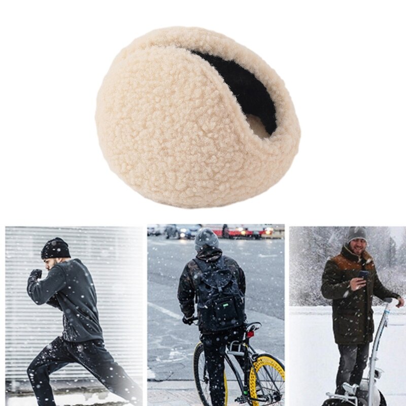 Windproof Earmuffs Men Women's Ear Warm Protector Thicken Plush Winter Warm Fleece Earmuff Outdoor Cycling Warmer Soft Ear Muffs