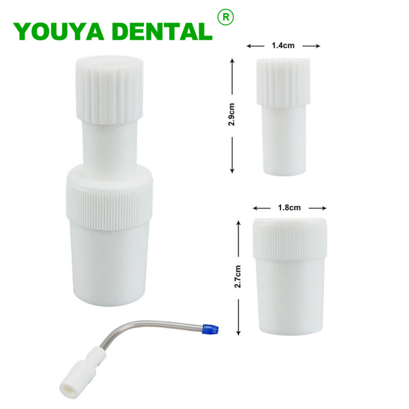 Adaptador de tubo de succión Dental, herramienta de equipo de odontología, eyector de Saliva, 2 unidades por juego