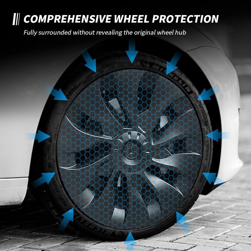 Bafire Model 3 Wieldop 18 Inch 4Pcs Voor Tesla Model 3 Hub Cap Vervanging Wheel Caps Protector Cover Model 3 Wheel Cover Kit