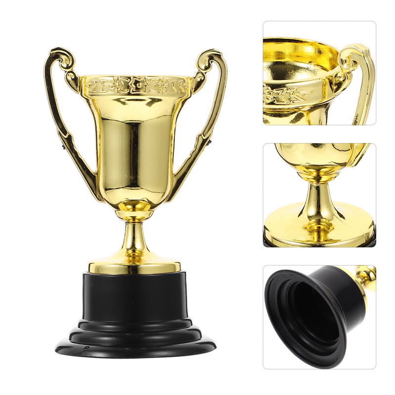 Mini trofeo de premio para niños pequeños, trofeo de premio de plástico, trofeo de recompensa para niños, juegos para interiores y exteriores, favores de fiesta