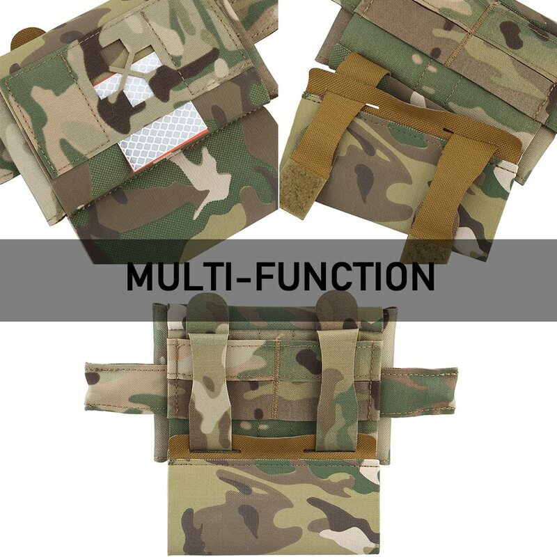 Pequeña bolsa de IFAK Molle Tactical Medical Pouch Bolsa de primeros auxilios Bolsa de EDC compacta Survival Kit de emergencia para acampar de caza al aire libre