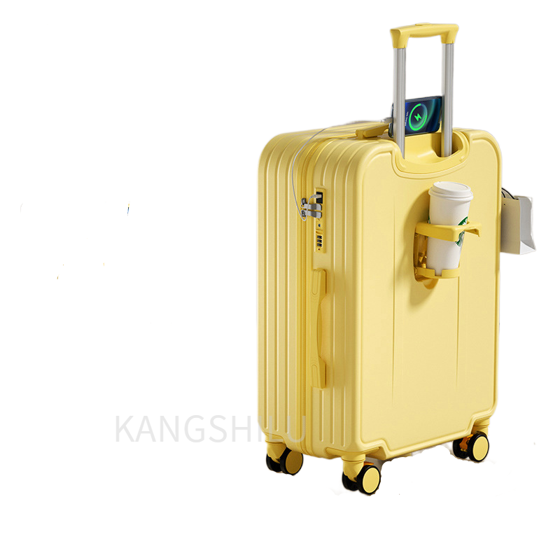 New travel trolley case 20''22''24'' multifunctional luggage compartment travel suitcase with wheels carry-on suitcase zipper