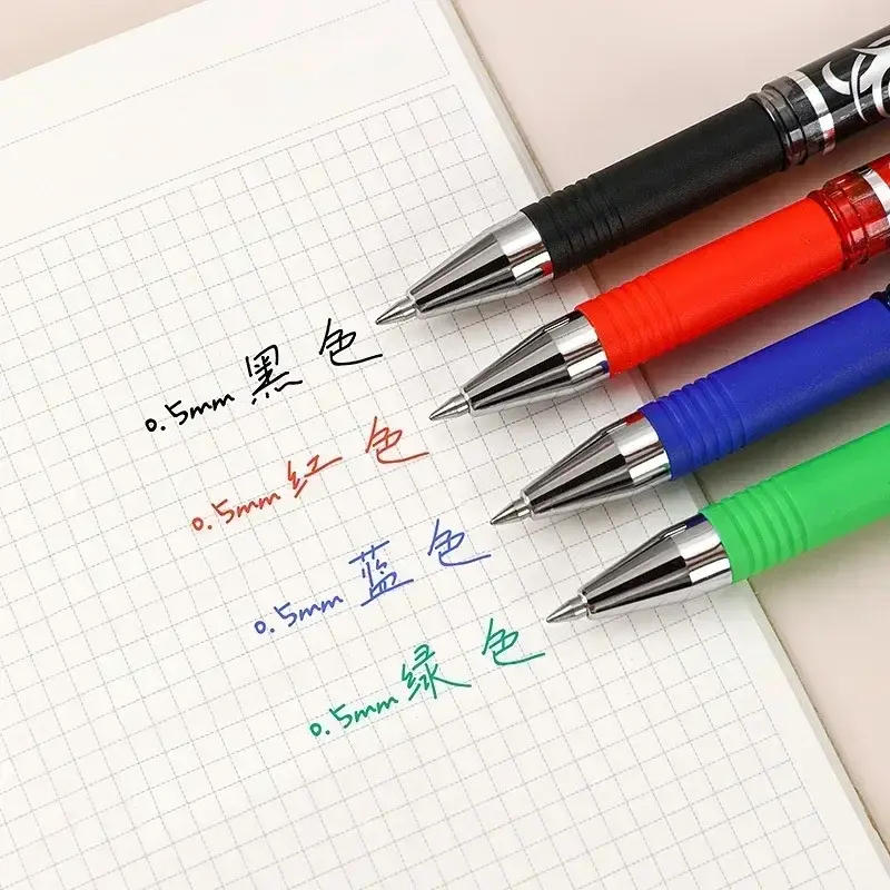 مجموعة أقلام جل قابلة للمسح الإبداعية للطلاب ، لوازم القرطاسية Kawaii ، الكتابة والرسم ، أسود ، أحمر ، أزرق ، حبر أخضر ، مدرسة ، 4 قطعة