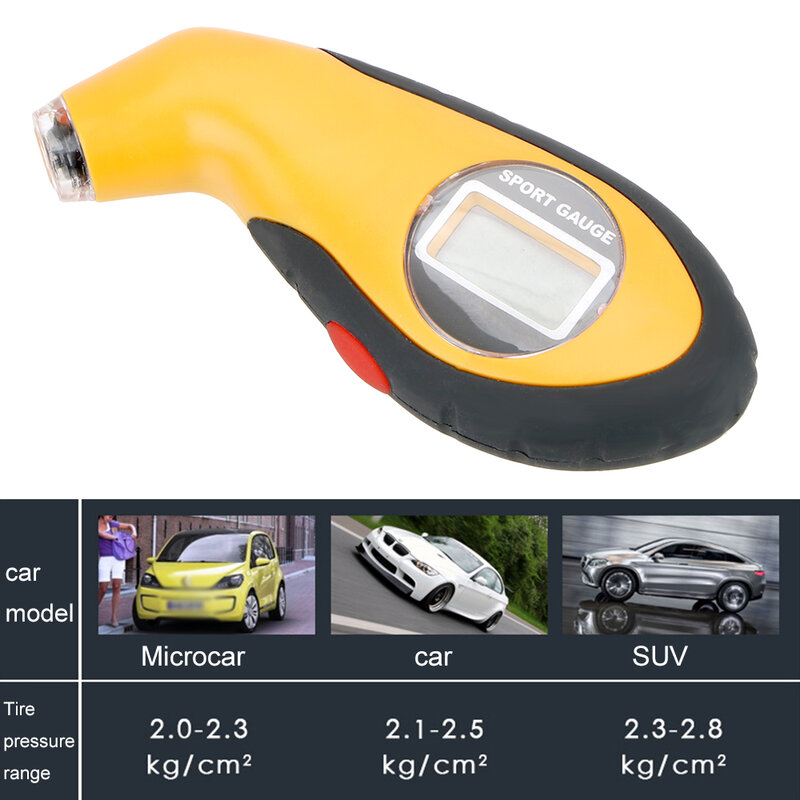 Medidor de presión de neumáticos de motocicleta, probador de Manómetro Digital, herramienta de prueba de neumáticos de bicicleta, accesorios universales TPMS, 0-10bar/150Psi